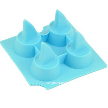 Utensilios de cocina de silicona Shark Fins Ice Cube Tray